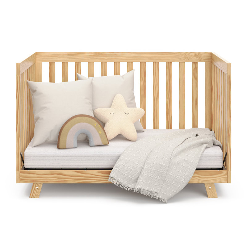 Storkcraft Beckett 3 in 1 Convertible Crib Natural White